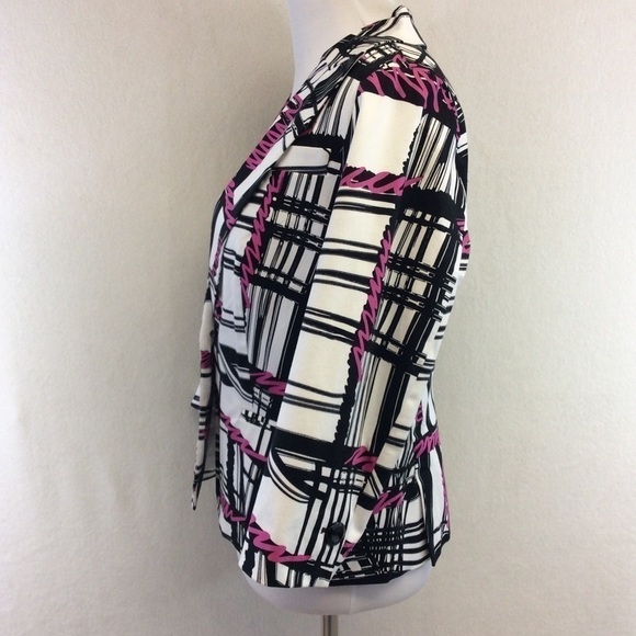 Sandro Sportswear graphic print one button blazer - Picture 3 of 8